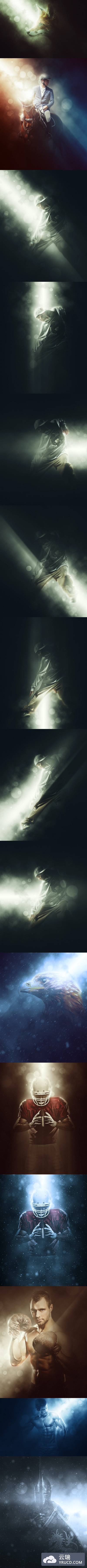 海报级沙尘暴PS动作