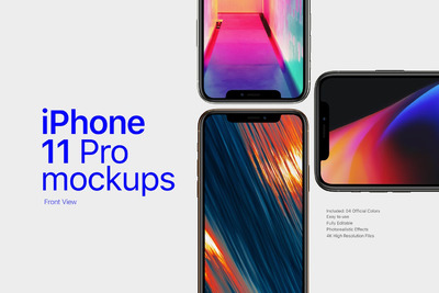 好用的iPhone 11 Pro APP UI样机展示模型mockups