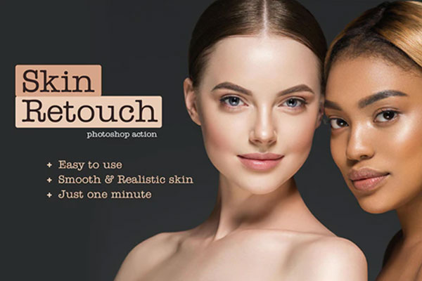 逼真的皮肤修饰照片处理PS动作