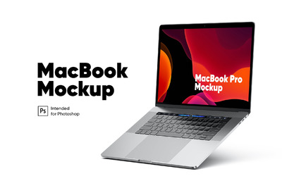 立起来的MackBook Pro 样机（PSD）