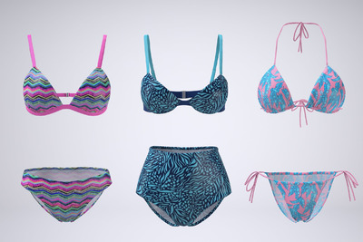 比基尼泳装设计展示样机（PSD）
