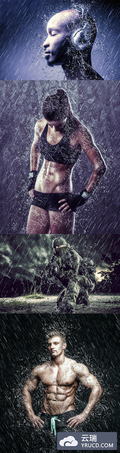 暴雨特效PS动作下载（Atn）