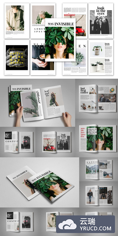 视觉杂志画册模板下载