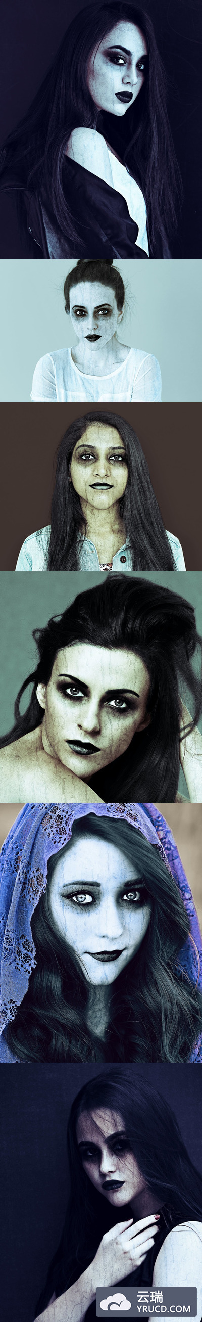 女巫效果的PS动作