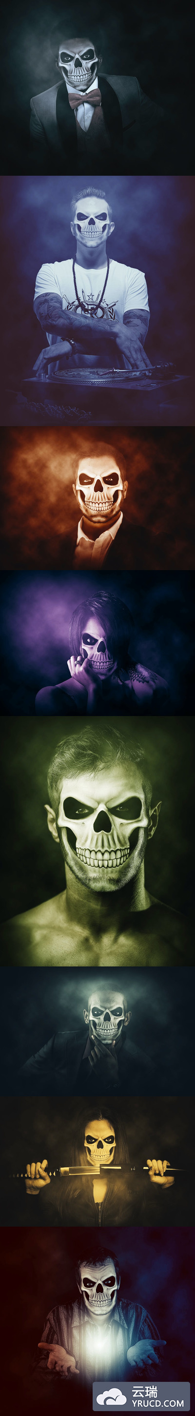 万圣节特效PS动作