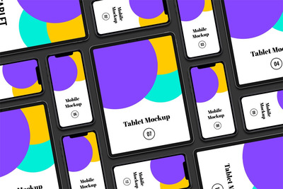 时尚得扁平化响应式网页设计展示样机（PSD）