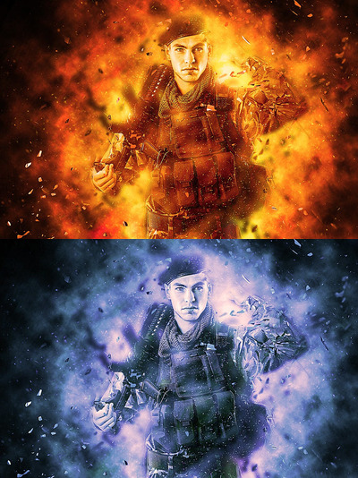 火焰燃烧特效PS动作下载（ATN）