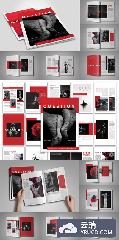 时尚大图摄影杂志模板下载（INDD）