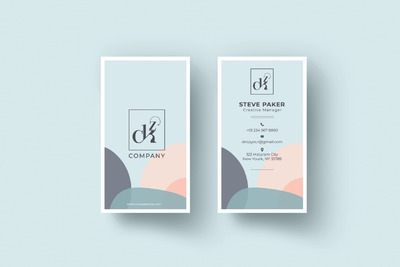 个性时尚竖版设计名片模板下载（AI,EPS,JPG）