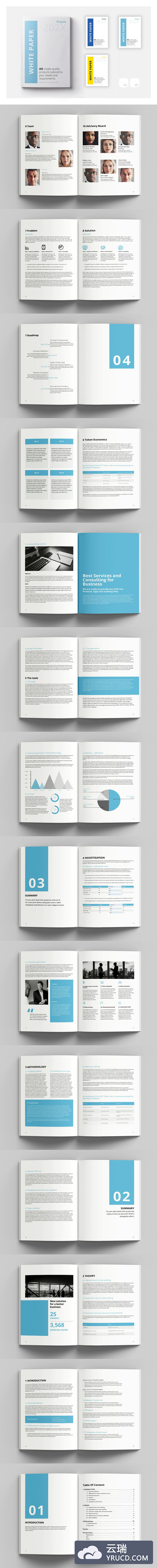 公司简介/企业文化白皮书手册设计模板