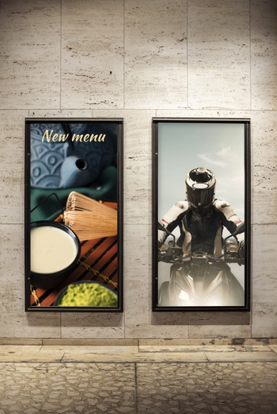 海报广告牌产品展示样机[PSD]