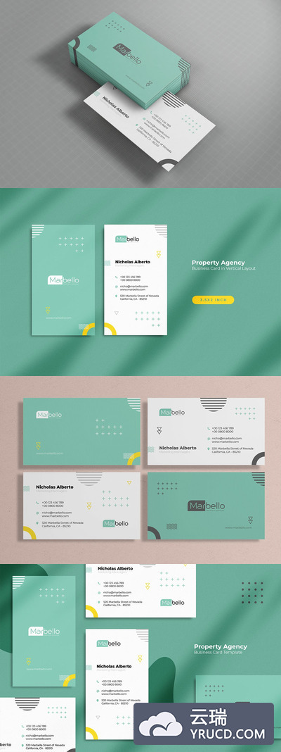 物业代理公司名片模板（AI,EPS,PSD,PDF）