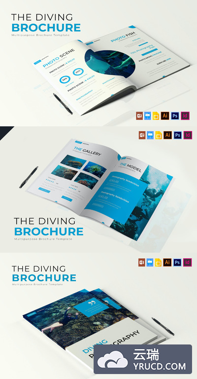 摄影图片展示画册模板（indd）