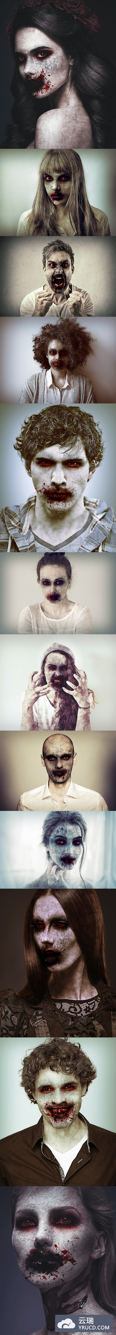 令人毛骨悚然的万圣节Photoshop动作（ATN）