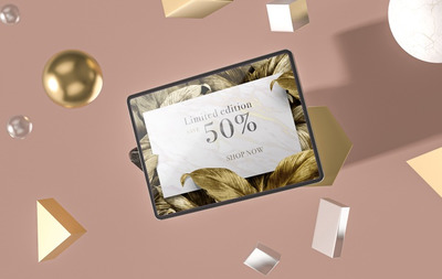 iPad平板电脑屏幕演示样机[PSD]