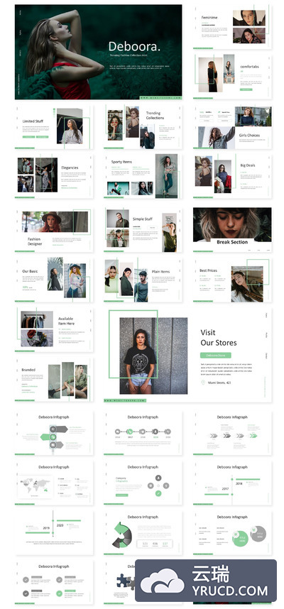 时尚的商业计划书PPT模板（PPTX）