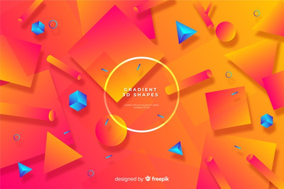 抽象的多边形渐变背景[EPS]