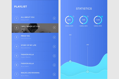 极简主义现代风格电商UI模板下载（PSD,SKETCH,PDF）