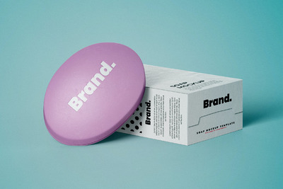 品牌肥皂包装设计样机（PSD）