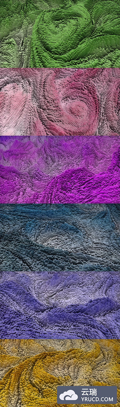 立体抽象几何正方形背景（JPG）