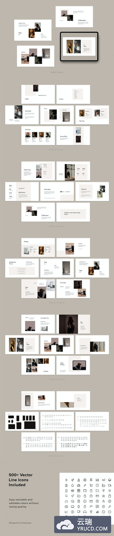 时尚高端专业的高品质媒体/传媒新闻资料提案powerpoint幻灯片演示模板（pptx）