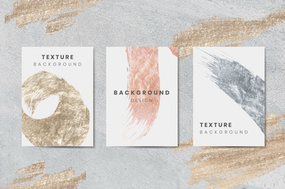 亮色颜料绘画卡片设计背景[PSD]