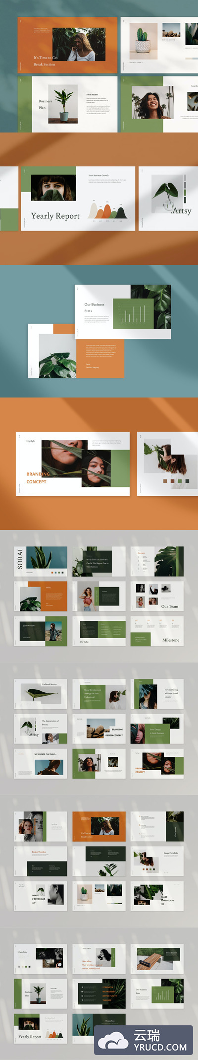 极简主义大图PPT模板下载(PPTX)