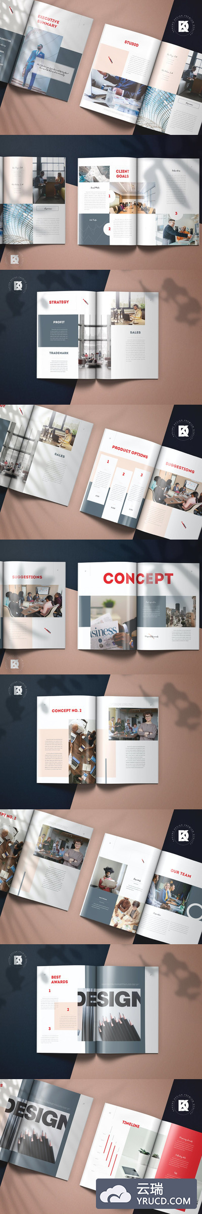 提案专用画册模板下载(indd)