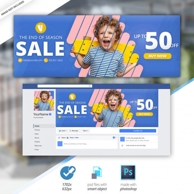 推广销售促销广告横幅封面模板[PSD]