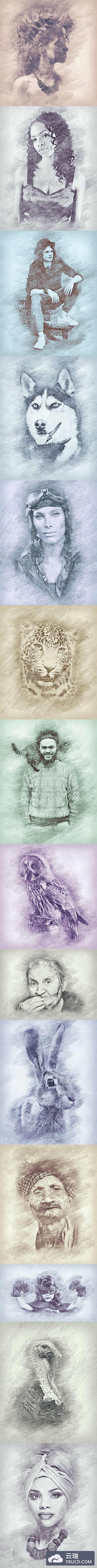 专业的宿命绘画效果的PS动作下载(atn)