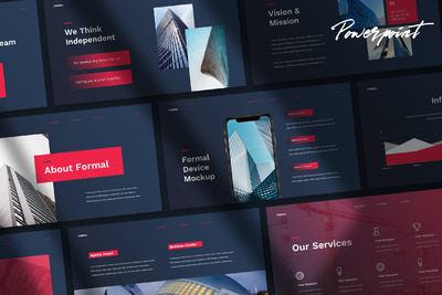 多用途技术科技主题的PPT模板下载（PPTX）