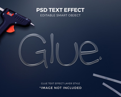 3D热熔胶文字效果设计样式[PSD]