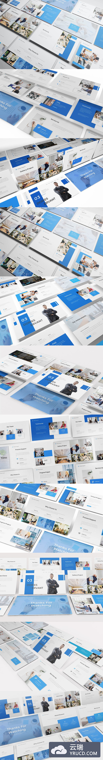 时尚高端简约专业的高品质项目管理powerpoint幻灯片演示模板（pptx）