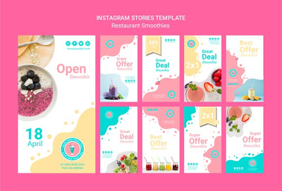 ins美食广告设计模板[PSD]