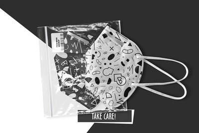 个性的N95口罩设计样机（PSD）