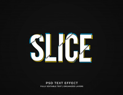 分割故障文本效果样式[PSD]