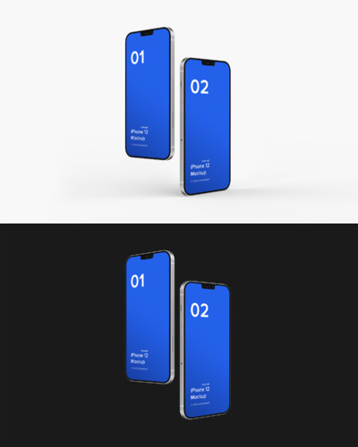 iPhone 12 概念设计样机下载（PSD）