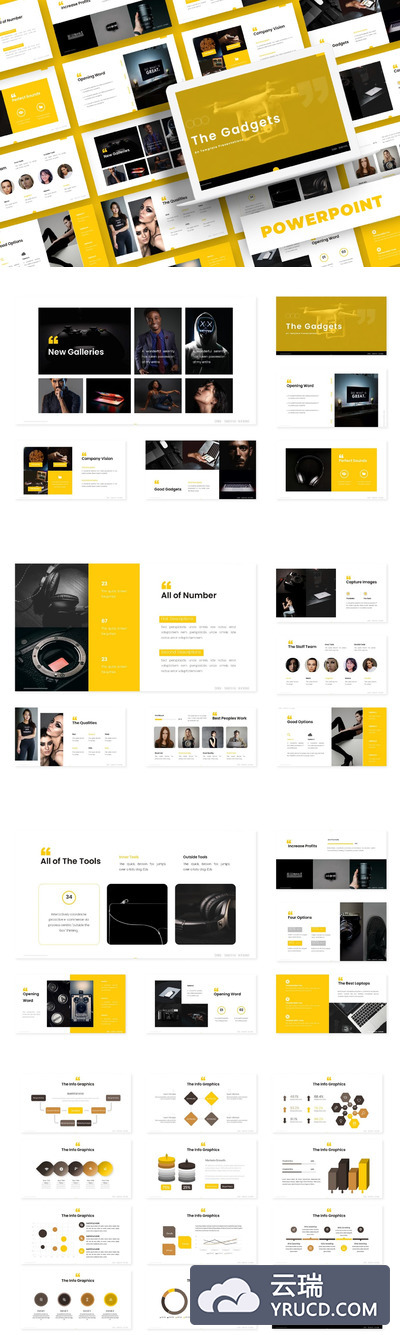 简约好用的高品质专业powerpoint幻灯片演示模板（pptx）