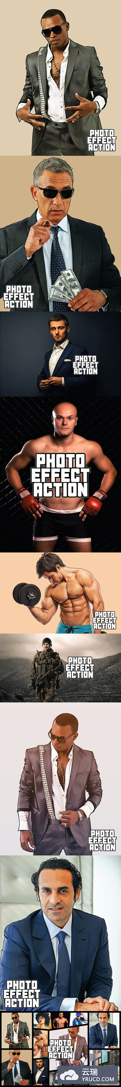 GTA艺术风格的PS动作下载(atn)