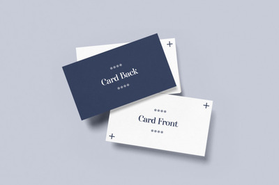 俯视图名片展示样机[PSD]