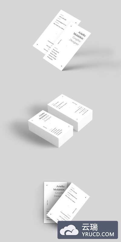 时尚简约的个性名片模板下载（INDD）