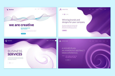 科技类网页设计巨无霸大图模板集V7