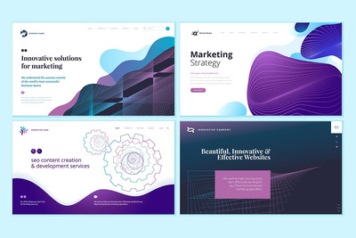 科技类网页设计巨无霸大图模板集V5