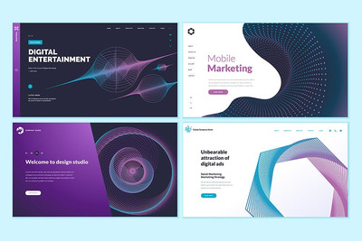 科技类网页设计巨无霸大图模板集V3