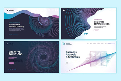 科技类网页设计巨无霸大图模板集V1