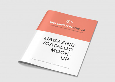 A4画册杂志设计展示样机[PSD]