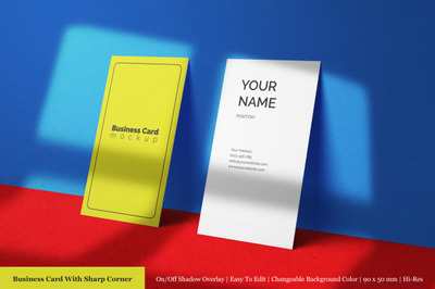 双面企业高级名片展示样机[PSD]