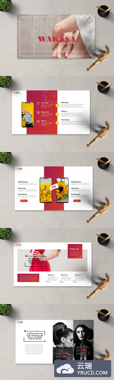 时尚创意PPT模板下载（PPTX）