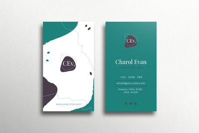 现代感的名片设计模板下载（AI）