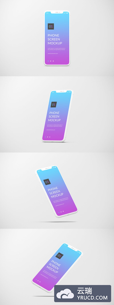 单色独立的iPhone 11 手机样机（PSD）
